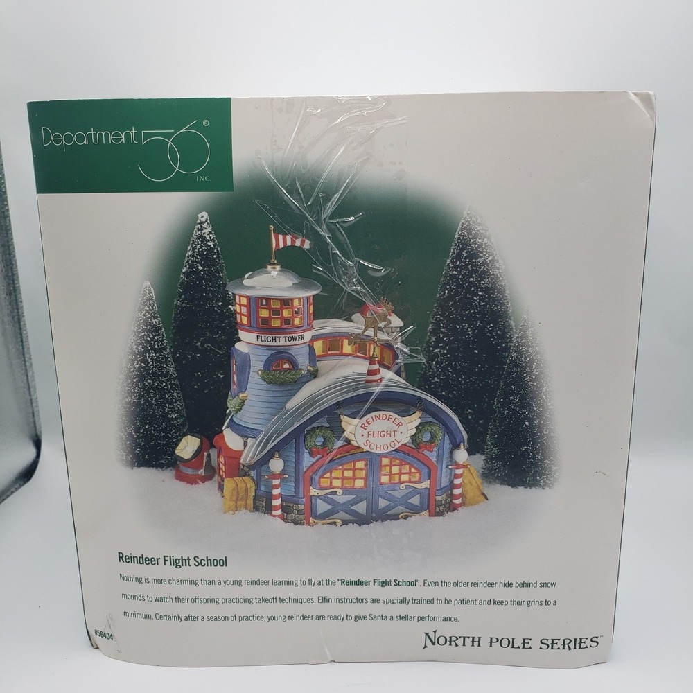 Dept 56 Reindeer Flight School North Pole Series #56404